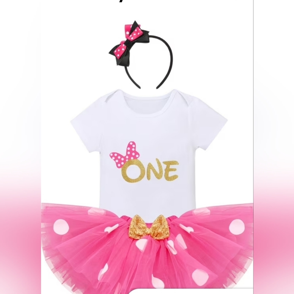 1st Bday Minnie Mouse Outfit